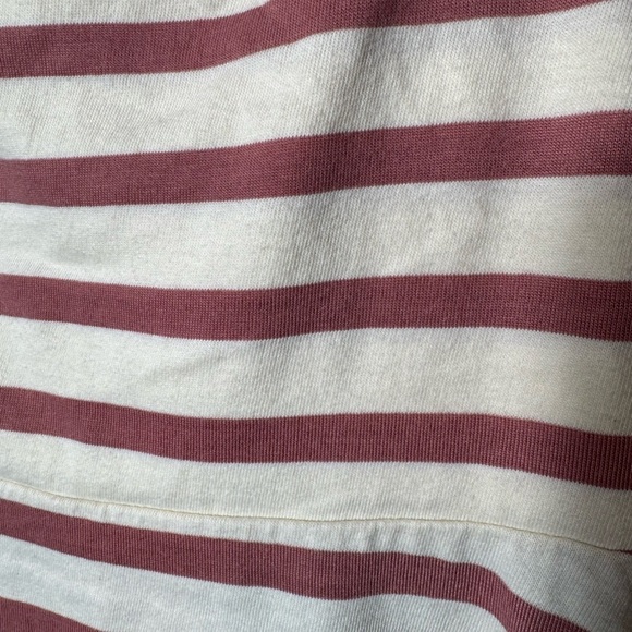 ASOS DESIGN mini strappy sundress with tie back in cream and rose‎ stripe Size 6 - Picture 2 of 7